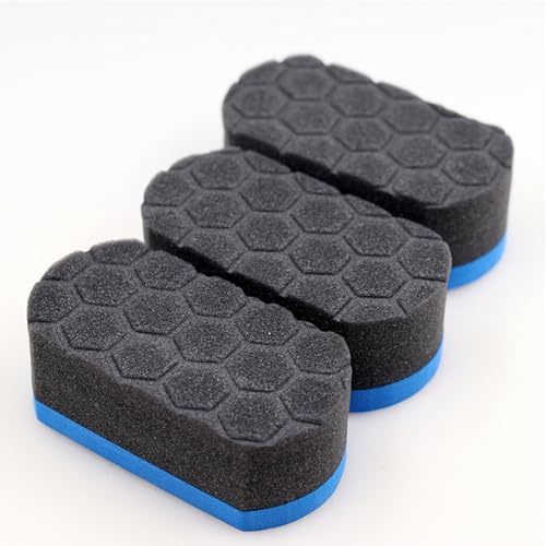 Posris 3 Pieces Tire Shine/Dressing Applicator Pads