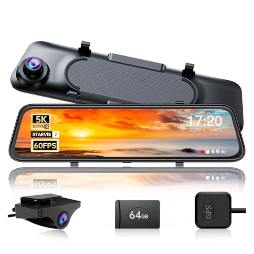 Amazon.co.jp: 最新ドライブレコーダーミラー型 5K解像度 12インチ