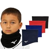 [ミズノ] ネックウォーマー キッズ フリース ジュニア こども ブラック 12jybb22 SOLVシール付き