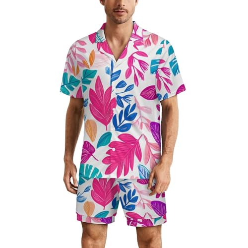 Pyjama boutonné homme Style-8 Rxnjdka ensemble deux pièces anti-chaleur
