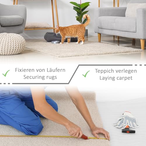 KLEBESHOP24 Teppichverlegeband Klebeband für Messen stark/schwach klebend ablösbar verschiedene Breiten / 19 mm x 25 m