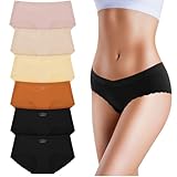 OSDUE Mutandine Senza Cuciture da Donna,Mutande Donna Senza Cuciture Vita Alta,morbide e Traspiranti con Bordi ondulati,Underwear Invisibili Mutandine a Copertura Completa,Pacco da 6