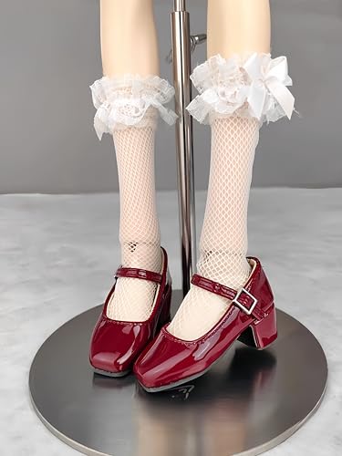 Chaussures BJD 1/4 AMITD rouge vif soigneusement fabriquées en édition limitée pour poupée SD