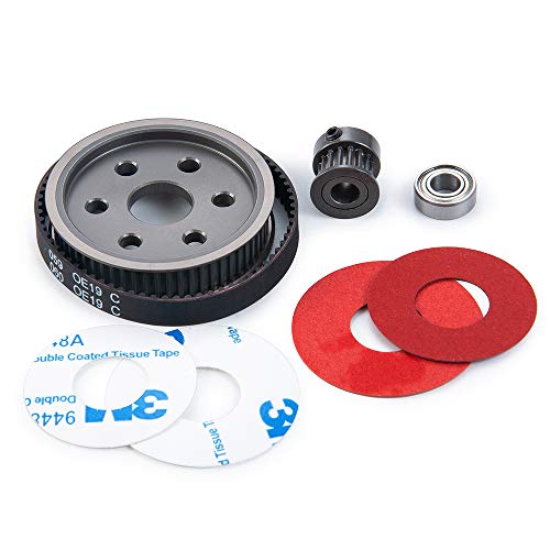 Que-T Rc Car Belt Drive Transmission Gears System For 1:10 Axial Scx10 90046 Upgrade Parts (For 5Mm Motor Gear) #TOP3