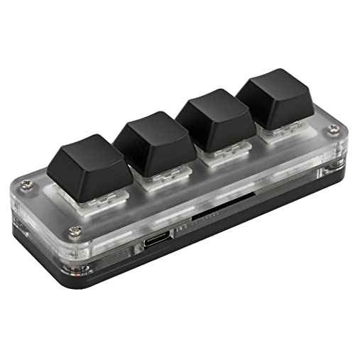 Teclado Mecánico Mini 4 Teclas RGB Conectividad Type C
