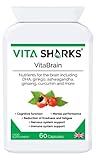 VitaBrain - Potent Super Concentrated Supplement for The Brain. Neurological Support for Immunity, Enhanced Focus, Neuro-Plasticity, Concentration, Mental Awareness & Agility