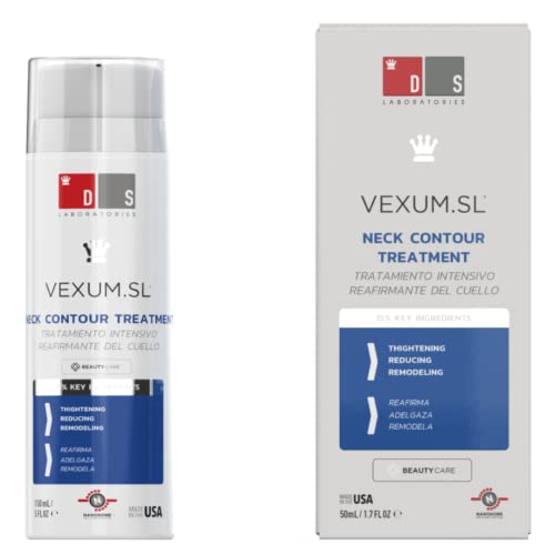 Vexum.SL Redutor de tampa de DS LABORATORIES creme reafirmante de pescoço, escultor de mandíbula, creme reafirmante de pescoço e emagrecimento do rosto, sem para-brisas (50 ml)