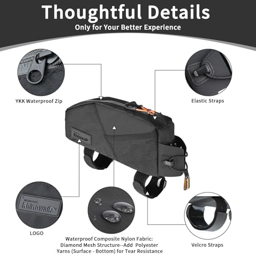 HUNTVP 1.2L Bolt-On Top Tube Bag