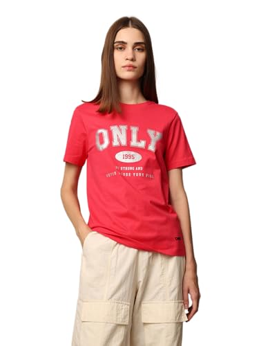 Image of ONLY Women's Cotton Regular Fit T-Shirt