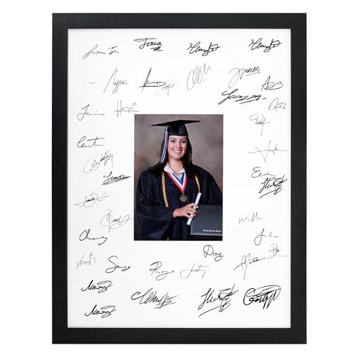 GarduationMall 12x16 Signature Picture Frame Holds 5x7 Photo with White