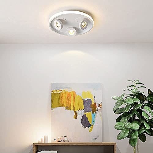 Plafonnier LED 3 spots orientables 35W noir chaud 3000K
