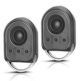 Remplacement Télécommande S0mfy RTS de 433,42 MHz, Compatible avec Motorisation Portail et Porte de Garage, Télécommande S0mfy 4 Canaux pour KEYGO RTS, 1841064(Lot de 2)
