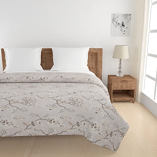 Image of Swayam Double Size AC Comforter | 254 cm X 228 cm | Grey, 150 GSM | Comes with Health Layer : Prevents oozing Out of Fibre