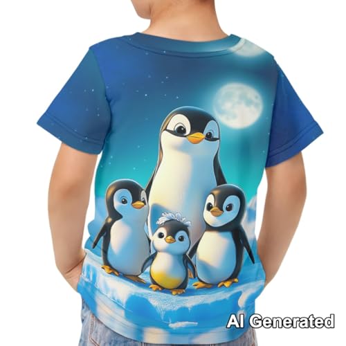 Image of Xhuibop Kids Tshirts Girls Boys 3-16 Years Summer Clothes for Teens Loose Fitting Tops