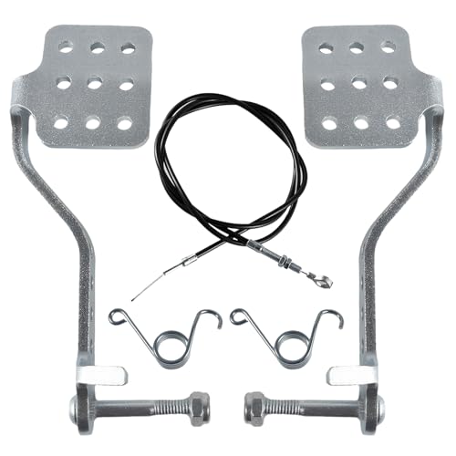 JOIQEXJ Pedali per go kart Kit pedale freno pedale freno con cavo acceleratore da 71 pollici per 196cc 6.5hp Radio Flyer Carter per Yerf Dog per Manco Kandi Carter per Azusa Racing Go Kart Ricambi e