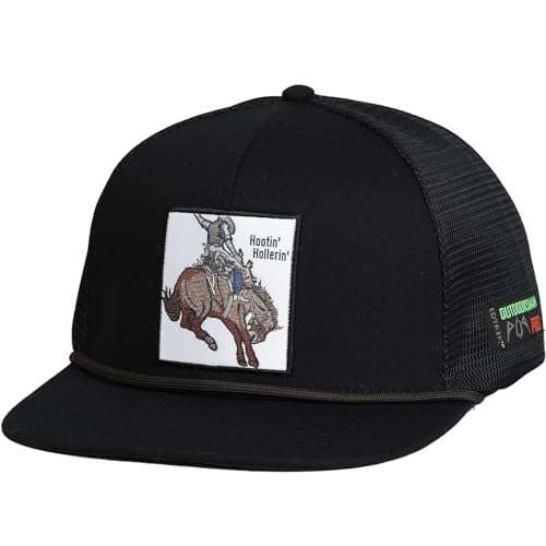 Image of EDTREK Outdoorsman Pro Trucker Breathable Mesh Performance Cap - Flat Brim Snapback Hat