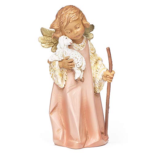 Fontanini, Nativity Figure, Little Shepherd Angel, 12  Scale, Collection, Handmade in Italy, Designed and Manufactured in Tuscany, Polymer, Hand Painted, Italian, Detailed