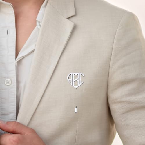 Image of Custom Lapel Pin for Women Men - Name Brooch Pin Personalized Stainless Steel for Wedding Business Party - Gold /Silver /Black Customized Jewelry Gifts