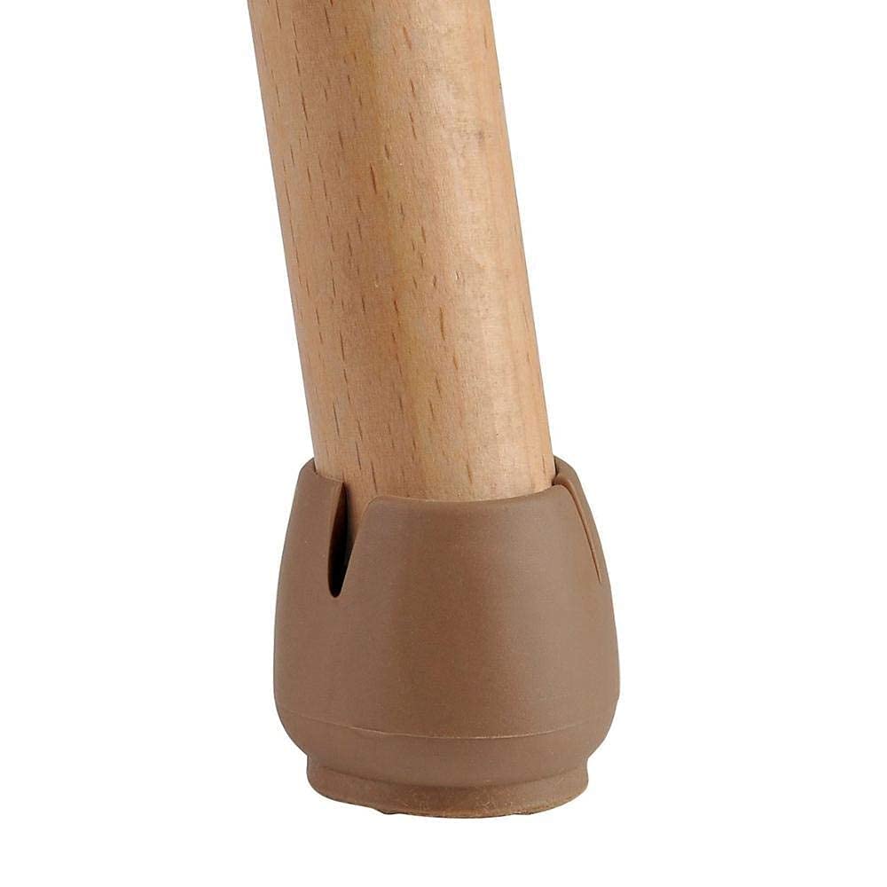 Tapas protectoras for patas de sillas, 16 piezas Tapas for patas de sillas Redondas de silicona marrón Mesa Muebles Pies de patas Cubiertas de puntas Almohadillas de fieltro for evitar rayones Protect