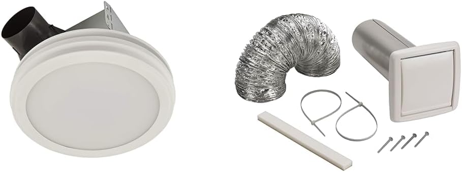 Broan-NuTone AER80LWH ENERGY STAR Certified Bath Fan, Medium, White & Available NuTone WVK2A ...