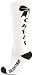 Chassé Girls' Knee-High Bow Sock White/Black/Black Youth