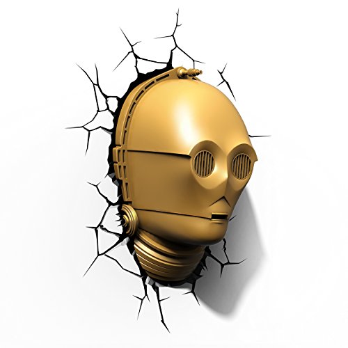 3D Deco Light Light-C-3PO Luz Nocturna, Color Amarillo (Eurobric 2000 PDG00000056-cr)