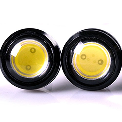 Image of AllExtreme EXEE35R Eagle Eye LED Pilot /Indicator Lamp Strobe Parking Reverse Fog Daytime Light DRL Bulb for Car Bike Scooty (Black, Set of 2)