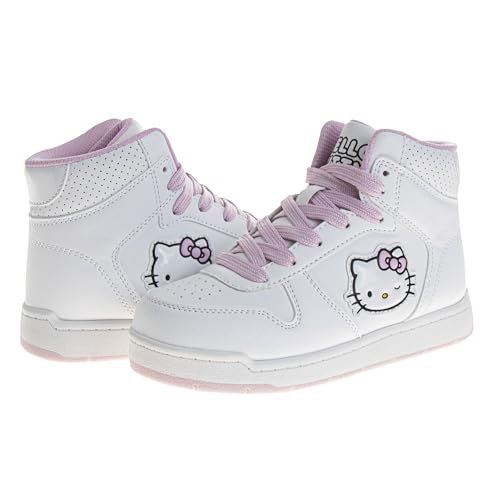 Sanrio Hello Kitty High Top Sneakers for Girls - Kids Sneaker Ankle Hightops Lightweight Breathable Fashion Shoes (Sizes: 11-13 Little Kid / 1-4 Big Kid)4
