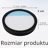 2szt Filtrów Zamiennych Odkurzacza do Ryobi, Zmywalny i Wielokrotnego Użytku Filtr Zamienny do Odkurzacza Kompatybilnych z Ryobi 18 V ONE+ Odkurzaczem Pionowym PCL720