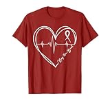Heart Disease Awareness Heartbeat CHD Wear Red Heart Health T-Shirt