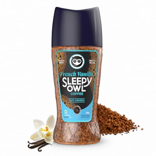 Sleepy Owl French Vanilla Premium Instant Coffee | 100% Arabica |...