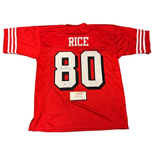Jerry Rice San Fransico 49ers Signed Autograph Custom Shadow Jersey Tristar Authentic Certified