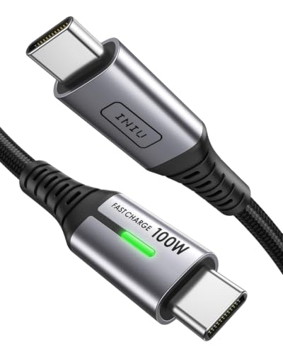 INIU USB C Kabel, 3m 100W PD3.0 Schnellladekabel USB C auf USB C Ladekabel – Ansicht 1