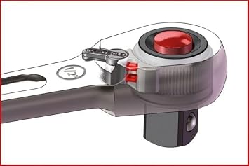 AEE® 1/2 Cırcır Kolu 72 Diş Cr-V CrMo Profesyonel Lokma Anahtarı