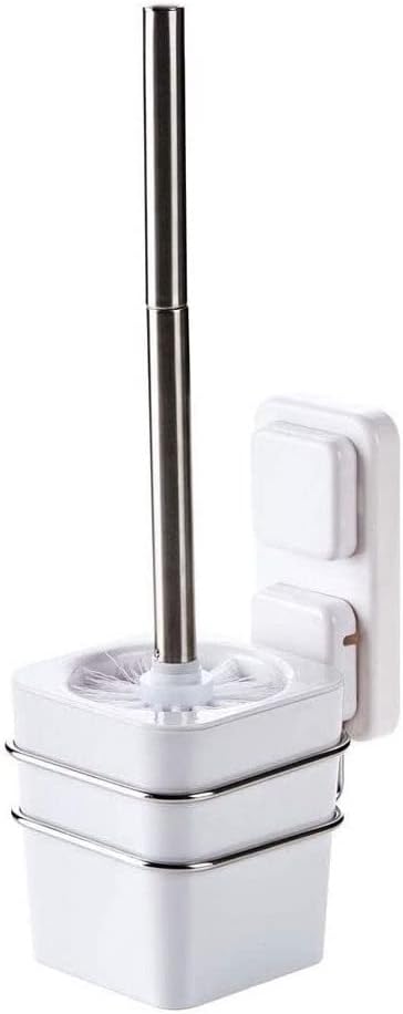 Toilet Brush Wall-Mounted Toilet Brushes and Holders Bathroom Long Handle Cleaning Brush Set Plastic Bowl Brushs Holder Set