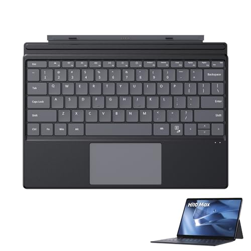 Image of CHUWI Hi10 Max Tablet Keyboard, Backlit Keyboard, 2 in 1 Magnetic Suction Keyboards, Original Wireless Magnetic Keyboards, Lightweight (Not Suitable for Hi10 X2)
