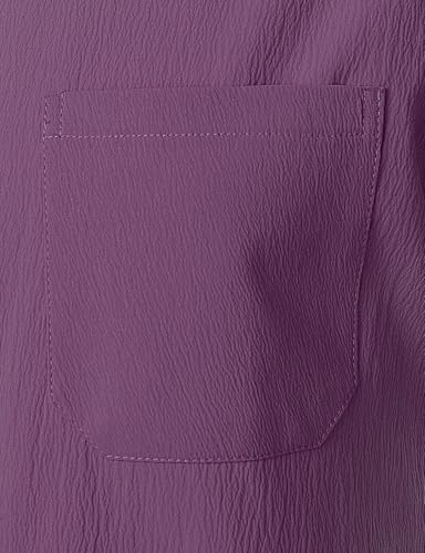 Image of JEMITOP Mens Stretch Wrinkle Free Texture Shirts