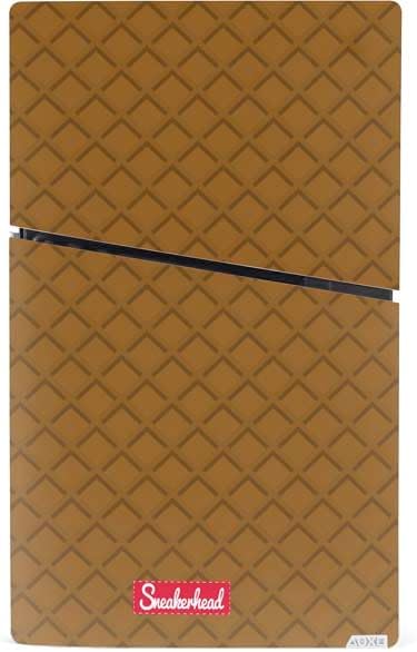 Skinit Decal Gaming Skin Compatible with PS5 Slim Digital Edition Bundle - Sneakerhead Gold Pattern Design
