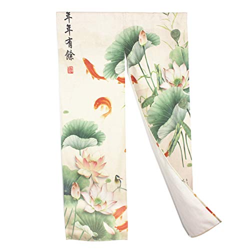Myru Koi Fish Japanese Curtain Noren Tapestry Japanese Curtain Doorway 33.5 Inches By 59 Inches #TOP25