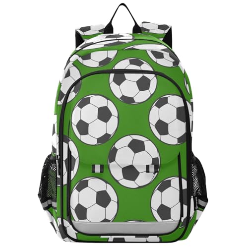 Sac à dos ordinateur portable enfants motif football vert cartable A797