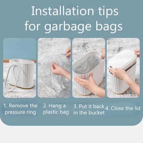 Cubo de basura de lujo con sensor automático y diseño de 7L 5