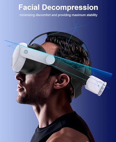 Image of HeadStrap Compatible with Oculus Meta Quest 3 /Quest 3S /Quest 2,VR Headset Strap Quest 3S Replacement Enhanced Comfort Sega Saturn Accessories
