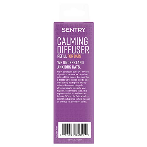 Image of Sentry Calming Diffuser Refill for Cats, Reduces Stress and Bad Behavior, 30-Day Release