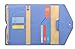Zoppen Multi-purpose Rfid Blocking Travel Passport Wallet (Ver.4) Tri-fold Document Organizer Holder (#25 Niagara Blue)