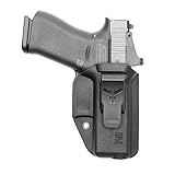 Glock 43 / 43X / 43X MOS IWB Holster - USA Made - Fits Glock 43, 43X, 43X MOS, Shadow Systems CR920 - Inside Waistband Concealed Carry (Right Hand) - Klipt IWB Holster by Blade-Tech Holsters