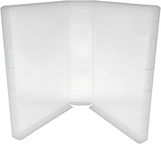 (10) CheckOutStore Plastic Storage Cases for Wood Mounted Rubber Stamps, 2" (50mm) inch Spine Size (Clear)