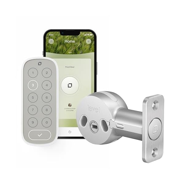 Level Bolt Smart Lock, Bluetooth Deadbolt + Level Keypad Satin Chrome