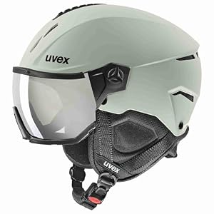 uvex Instinct Visor Skihelm, Oxid Green matt, 56-58 cm