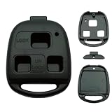 Keyless Entry Remote Key Housing Replacement for Lexus ES300 ES330 GS300 GS400 GS430 GS470 IS300 LS400 LS430 LX470 RX300 RX330 RX350 Key Fob Shell Case with Screwdriver (Black)