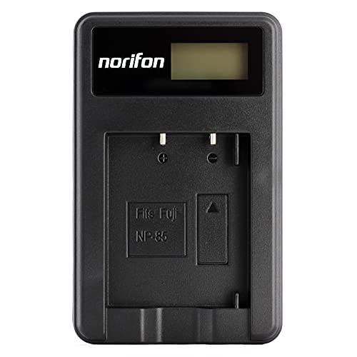 Norifon NP 85 LCD USB Cargador para Fujifilm FinePix SL1000, FinePix SL240, SL245, SL260, SL280, SL300, SL305 Cámara y Más